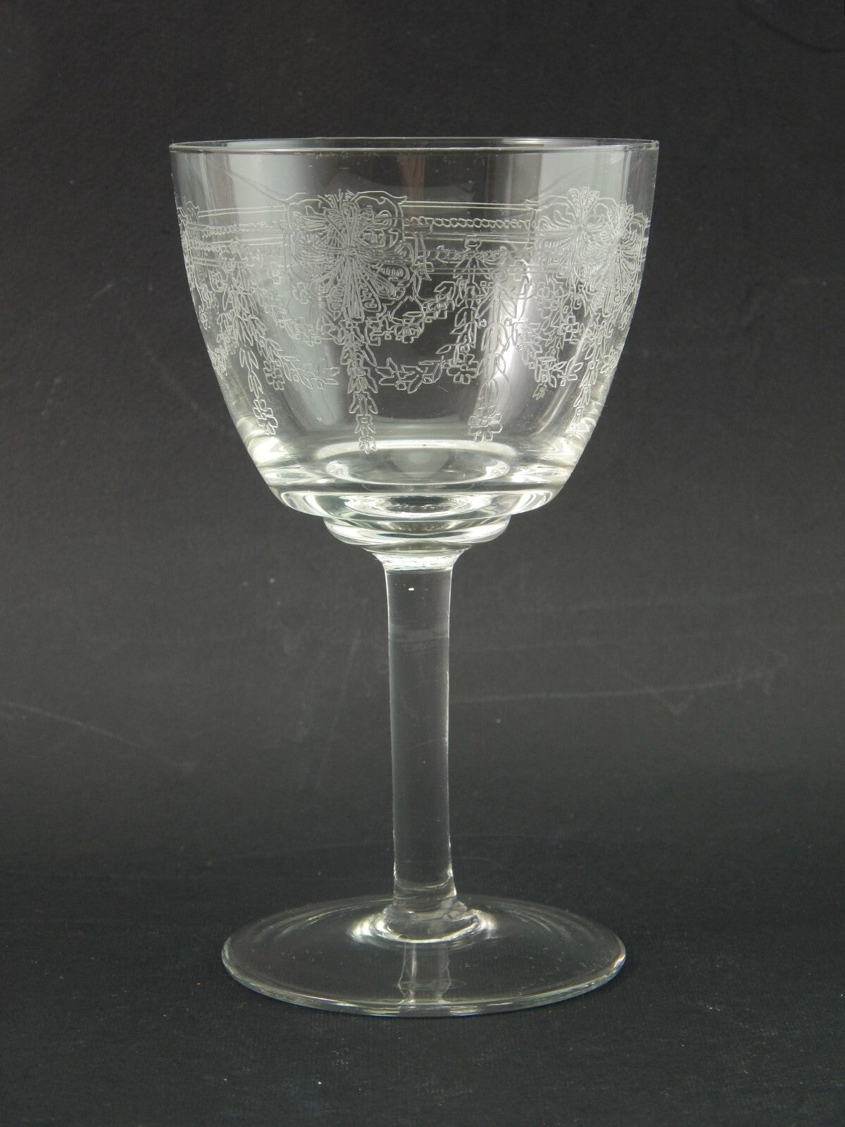 ANTICO LIBERTY SERVIZIO 20 CALICI VETRO SOFFIATO CRISTALLERIA VAL D'ELSA