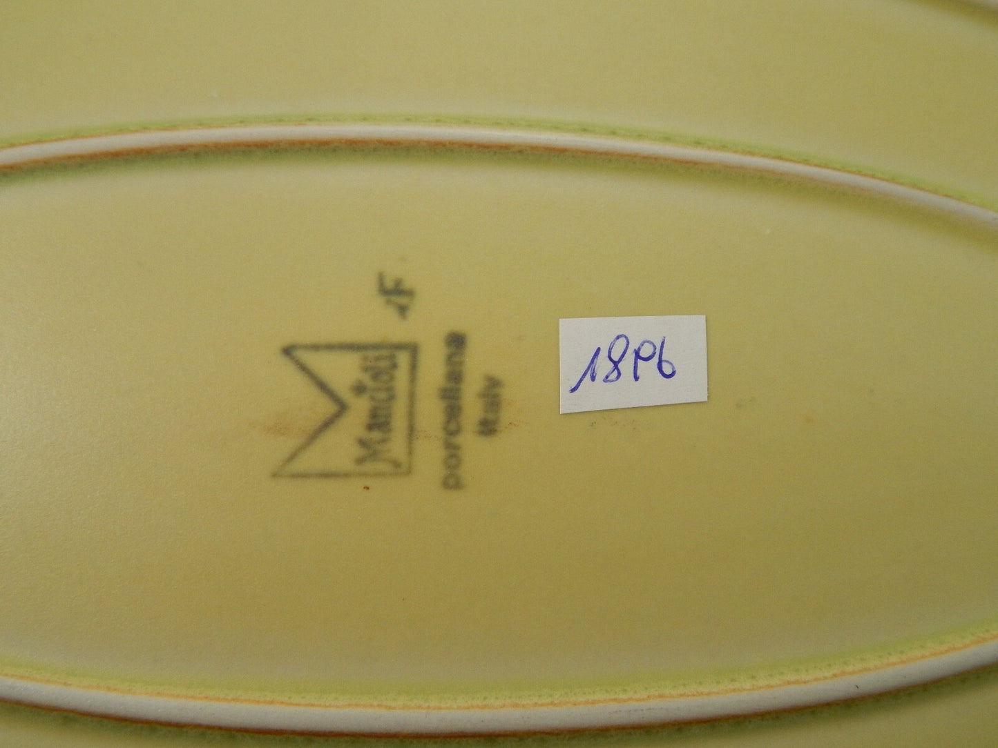 VINTAGE PORCELLANA MANCIOLI COLLEZIONE TUSCIA GRANDE TEGLIA PIROFILA