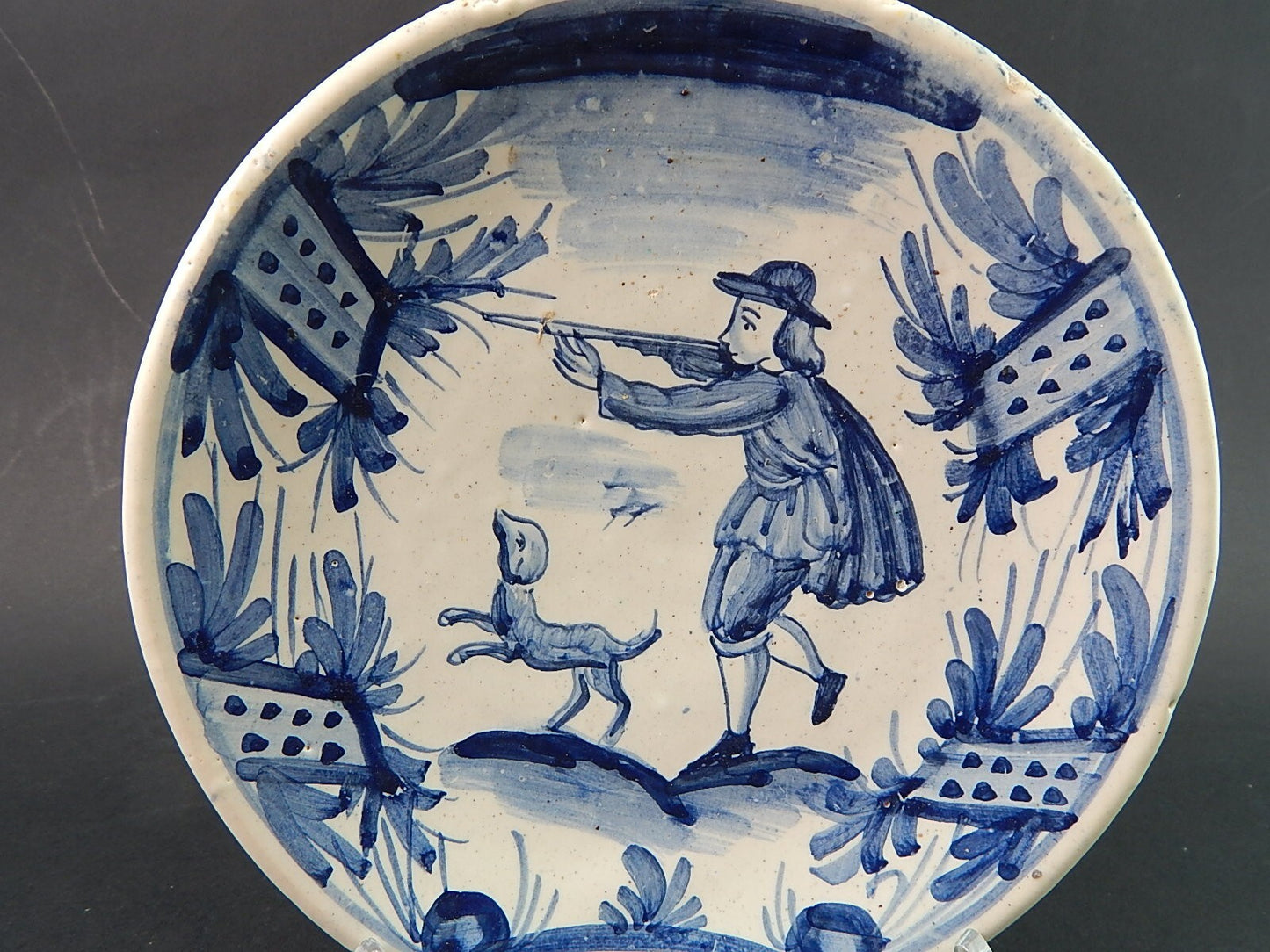 ARTE POVERA PIATTO CERAMICA SPAGNOLA CATALANA GUIVERNAU PRIMA META' 900