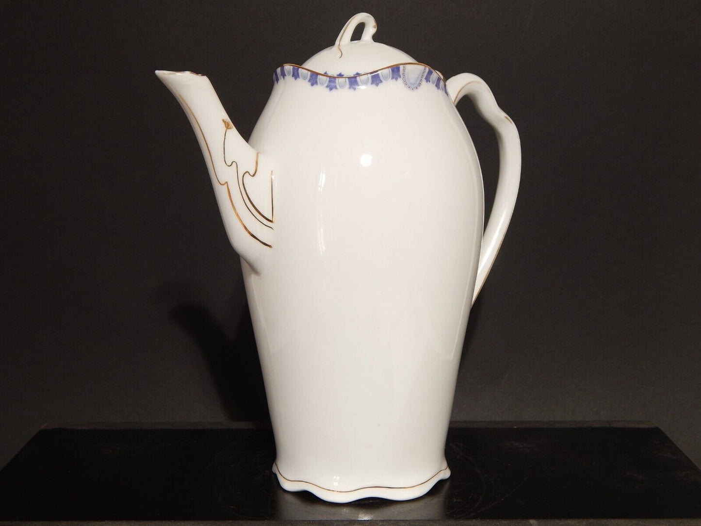 ANTICA LIBERTY DEL 1910 CAFFETTIERA PORCELLANA J.Z.& CO PRE-ROSENTHAL