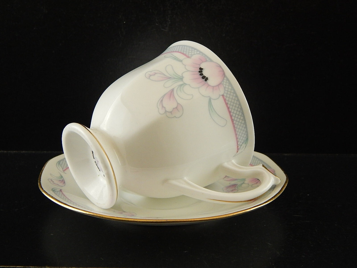 PREZIOSA PORCELLANA INGLESE TAZZA TE' FINE BONE CHINA FRANCIS ROSINA