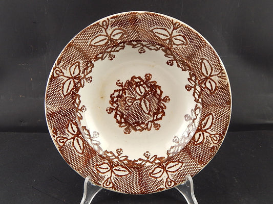 ARTE POVERA ANTICO PIATTO CERAMICA VEDOVA BESIO & FIGLI MONDOVI' DECORATO MANO ¶