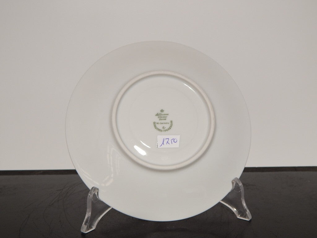 ANTICO SERVIZIO 6 TAZZE BRODO STILE IMPERO PORCELLANA E ORO BAVARIA SELTMANN W.