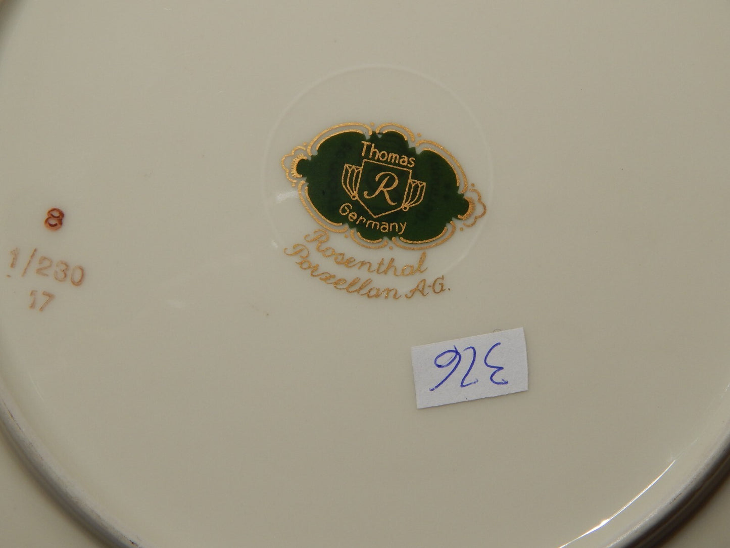 VINTAGE TRIO TAZZA DA TÈ ROSENTHAL THOMAS PREZIOSA PORCELLANA ANNI 50