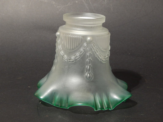 ANTICO PRIMO 900 VETRO TULIP PARALUME PER APPLIQUE O LAMPADA STILE IMPERO
