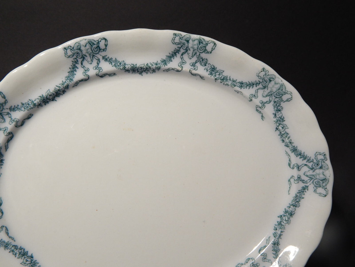 ANTICO VASSOIO PIATTO OVALE PORCELLANA INGLESE FURNIVALS FINE 800 EMPIRE