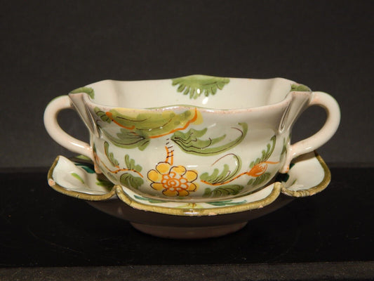 ANTICA RARA ZUCCHERIERA CIOTOLA IN MAIOLICA CERAMICA CANTAGALLI FIRENZE ITALY