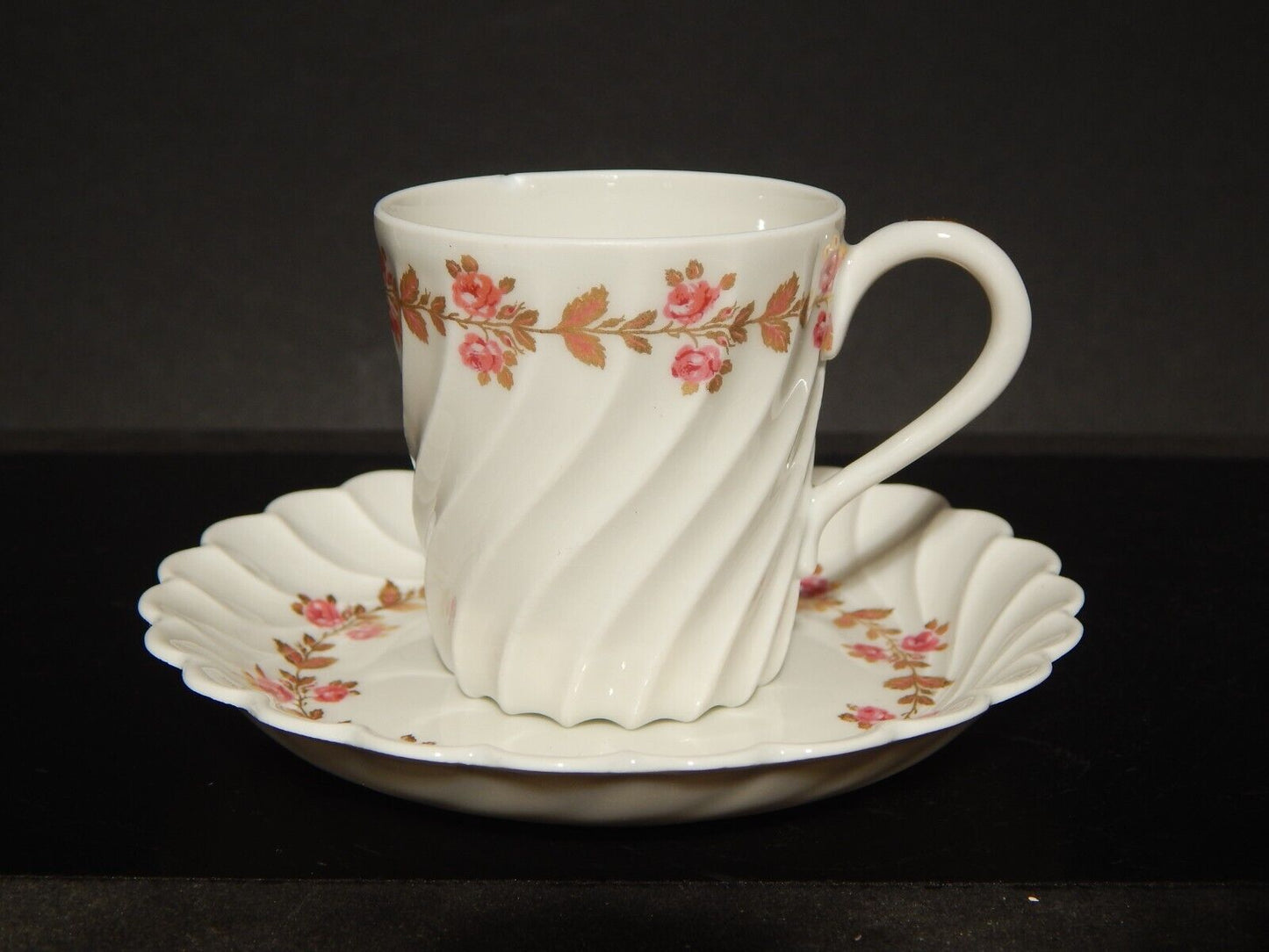 VINTAGE PREZIOSA TAZZINA PORCELLANA HAVILAND LIMOGES ROSE difetto