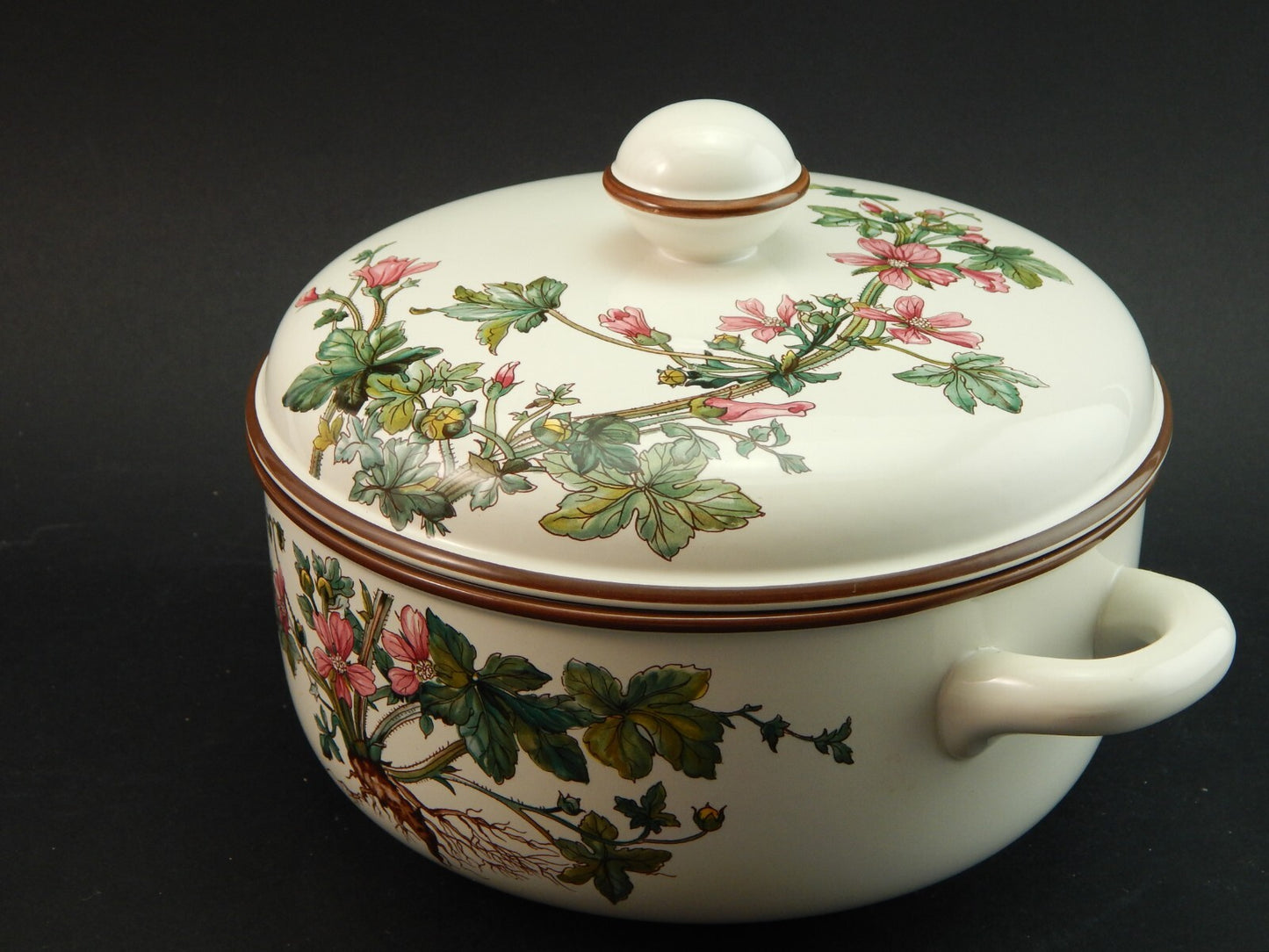 VINTAGE VILLEROY&BOCH ZUPPIERA CENTROTAVOLA PORCELLANA COLLEZIONE BOTANICA