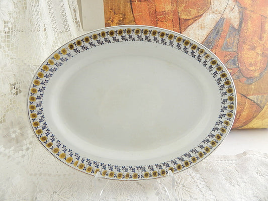 ANTICO ART NOUVEAU VASSOIO RAVIERA SOCIETÀ CERAMICA ITALIANA LAVENO GIRASOLI