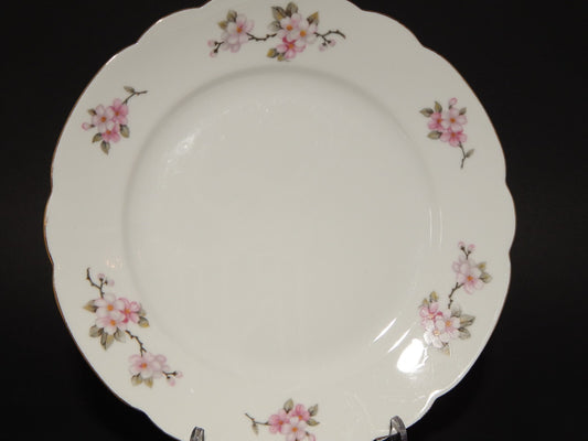 VINTAGE VASSOIO ROTONDO CM 27 PORCELLANA SELTMANN WEIDEN BAVARIA FIORI DI PESCO