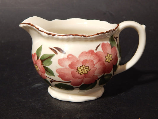 RETRO' LATTIERA BRICCO CERAMICA POTTERY WOOD&SONS DISEGNO "IRISH ROSE"