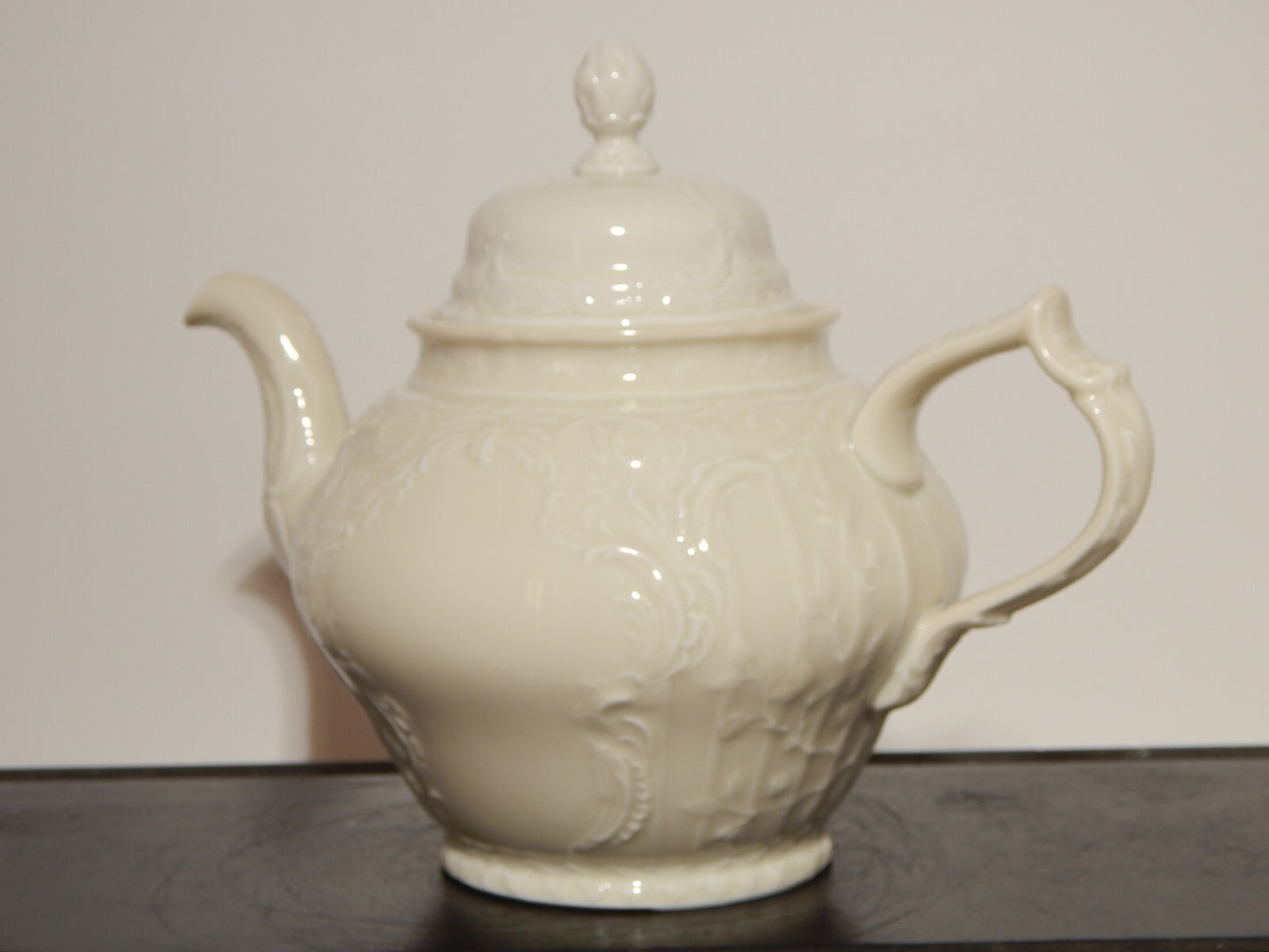 VINTAGE STILE ROCAILLE ELEGANTE GRANDE TEIERA SANS SOUCI PORCELLANA ROSENTHAL