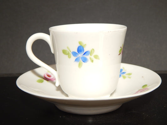 ANTICA ELEGANTE TAZZA PORCELLANA VECCHIO PARIGI FINE 800 SECONDO IMPERO