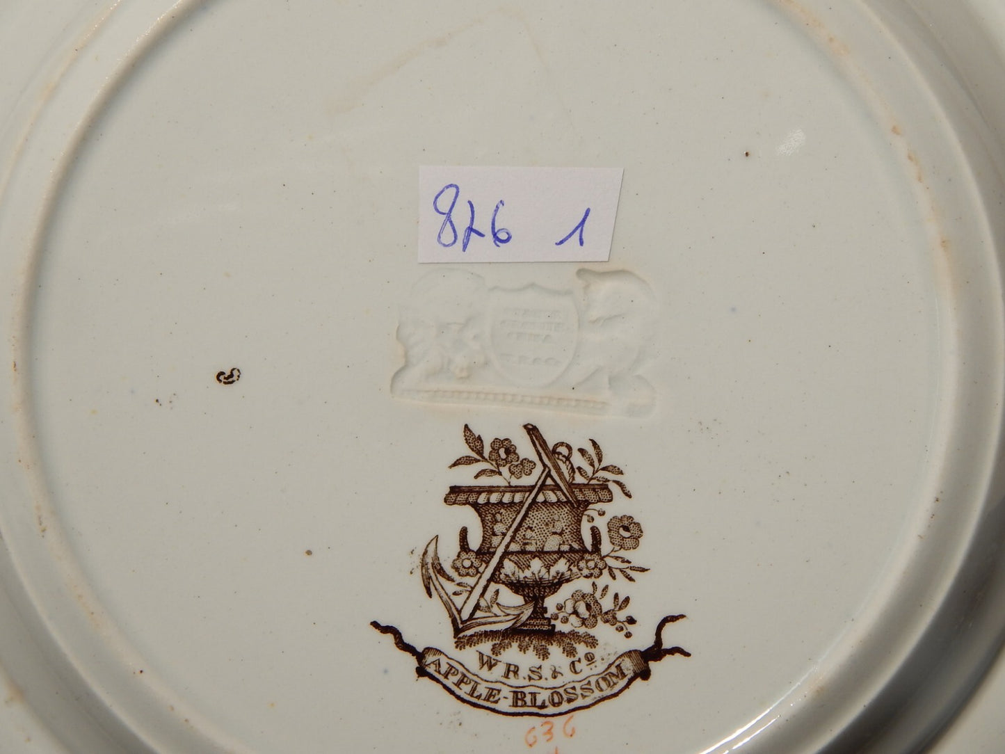 ANTICO 1850 SERVIZIO 18 PIATTI SEMI PORCELLANA INGLESE RIDGWAY &C. APPLE BLOSSOM