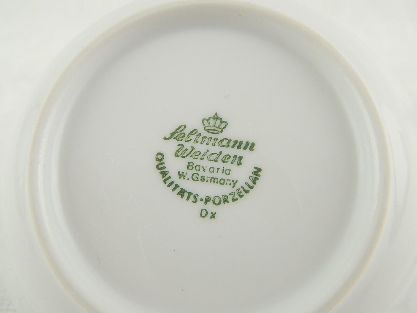 VINTAGE CIOTOLA SVUOTATASCHE PORCELLANA SELTMANN WEIDEN CIPOLLA BIANCO BLU