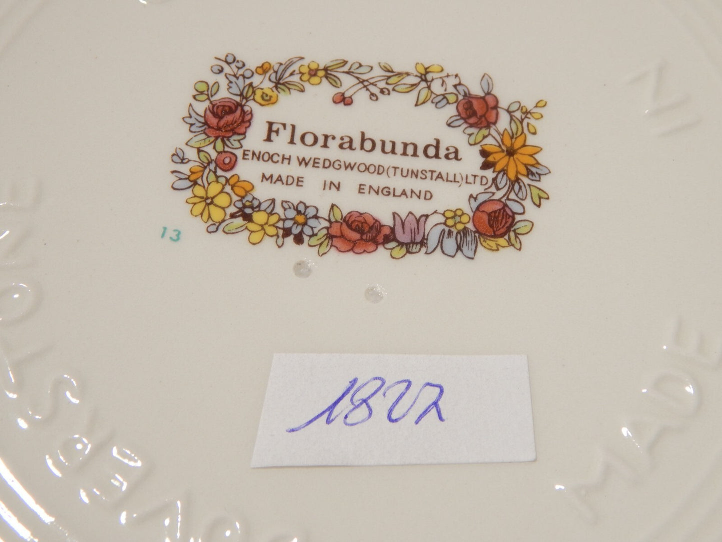 CERAMICA ENOCH WEDGWOOD ZUPPIERA LEGUMIERA SERIE BOTANICA FLORABUNDA