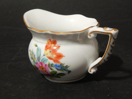 PREZIOSA PORCELLANA HEREND LATTIERA CREMIERA BRICCO PETIT BOUQUET