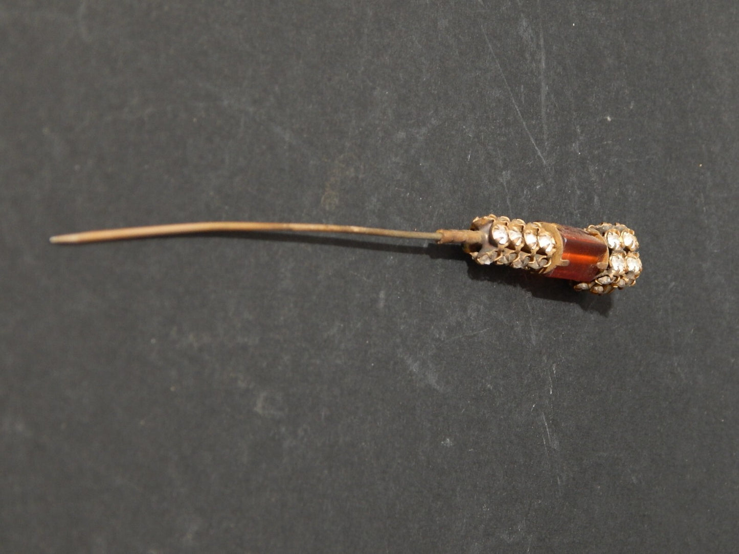 ACCESSORI ABBIGLIAMENTO EPOCA VITTORIANA ANTICO SPILLONE PER CAPPELLO