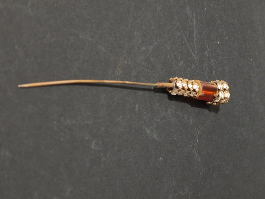 ACCESSORI ABBIGLIAMENTO EPOCA VITTORIANA ANTICO SPILLONE PER CAPPELLO