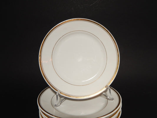 ANTICA PORCELLANA SERVIZIO 6 PIATTI DESSERT IMPERO C. TIELSCH ALTWASSER FINE 800