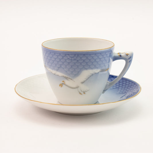 TAZZA CAFFE' PORCELLANA ORO ZECCHINO GABBIANI ROYAL COPENHAGEN BING&GRONDAHL SN