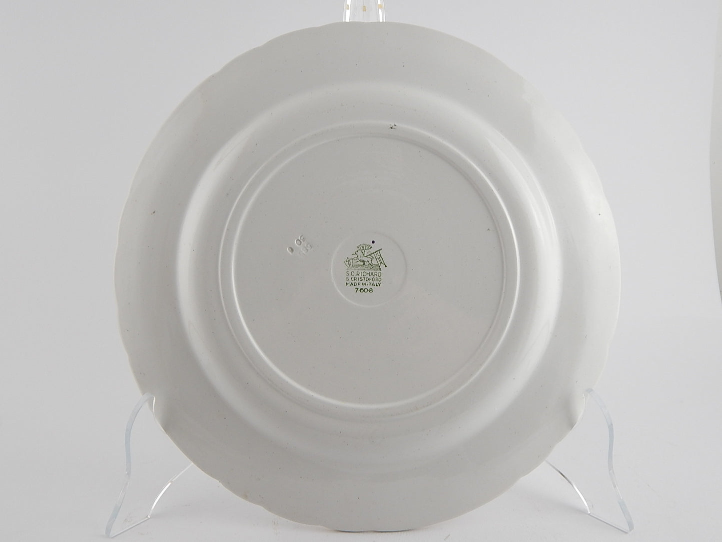 ANTICO PIATTO PORTATA PORCELLANA SOCIETA' CERAMICA RICHARD MILANO SAN CRISTOFORO