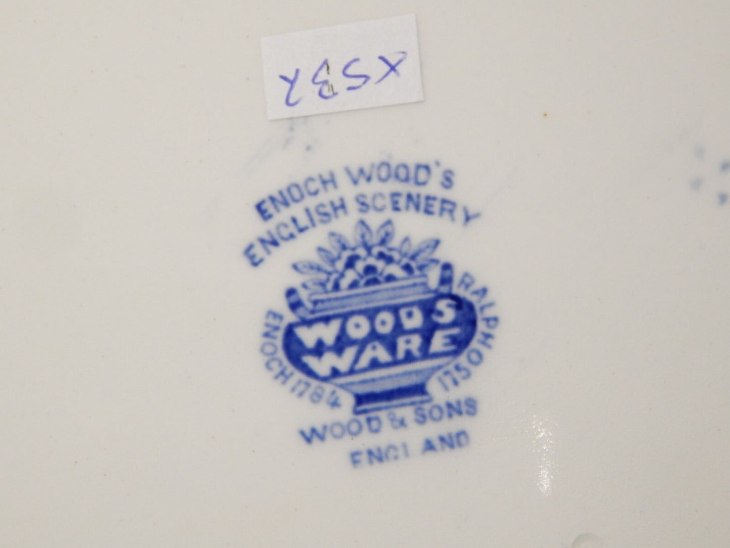 VINTAGE ENOCH WOOD'S ENGLISH SCENERY PIATTO PORTATA VASSOIO SEMI PORCELLANA X537