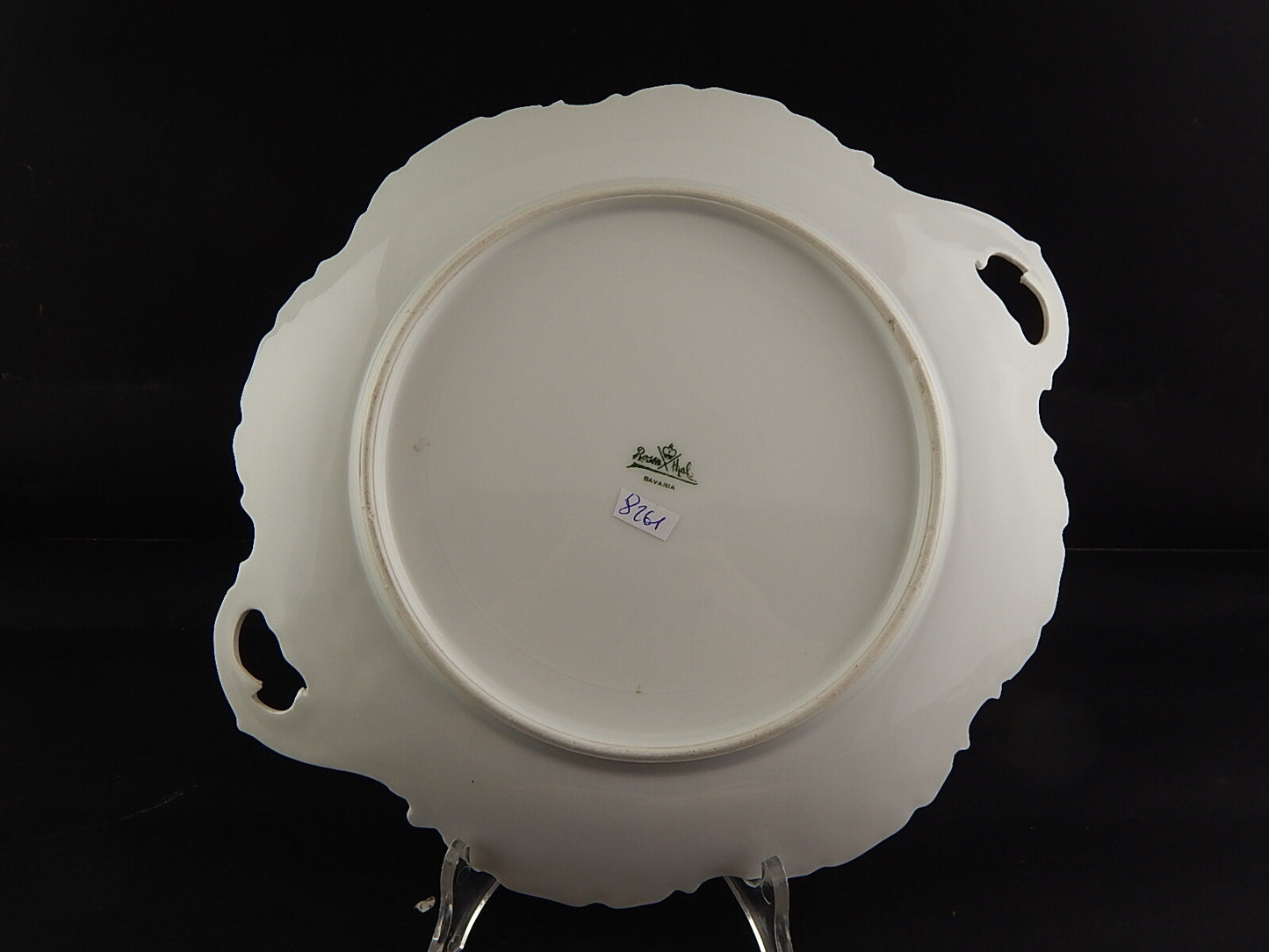 ANTICO ROCAILLE PIATTO VASSOIO PORCELLANA ROSENTHAL BAVARIA ANNI 30 MARGHERITINE