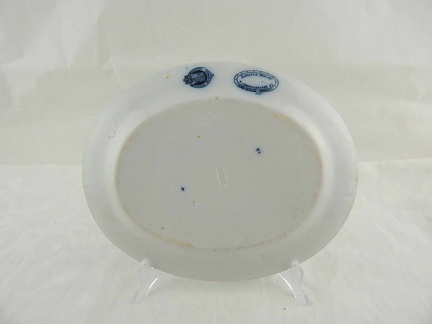 ANTICA AESTHETISM RAVIERA VASSOIO CERAMICA 1862 BROWN WESTHEAD MOORE & CO.