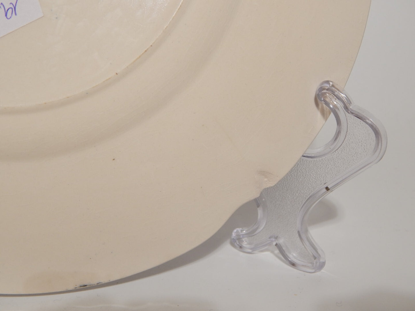 VINTAGE JOHNSON BROS OLD BRITAIN CASTLE BLU PIATTO PIANO PORCELLANA DIFETTO 1919