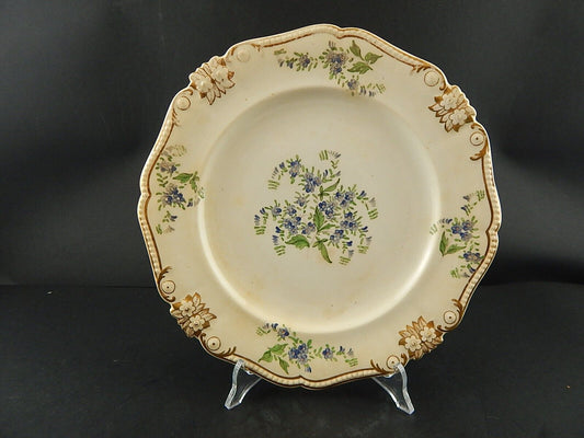 ANTICO RARO PIATTO COLLEZIONE CERAMICA INGLESE PRIMO 800 ROYAL RED CROWN DERBY