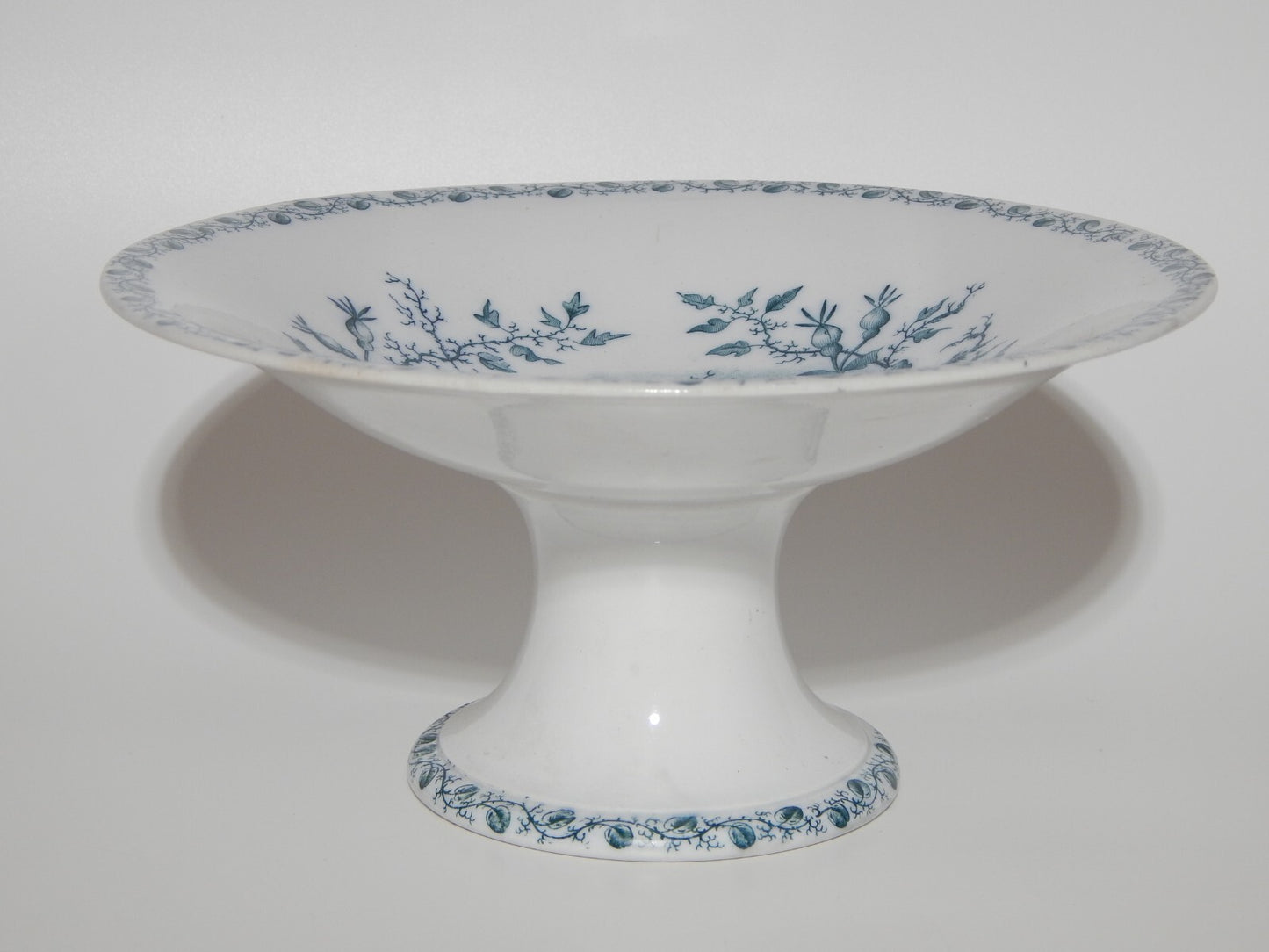 ANTICA RARA ALZATA CENTROTAVOLA CERAMICA RICHARD MILANO FINE 800 DEC. MATTINO #