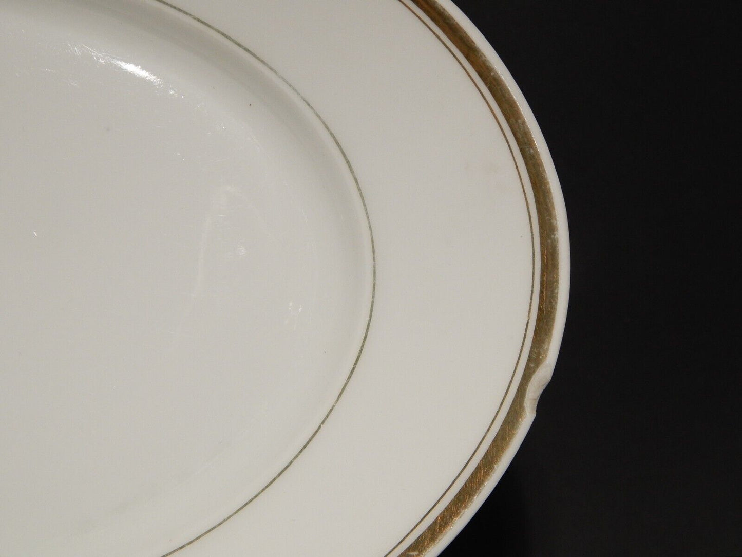 ANTICA PREZIOSA PORCELLANA VASSOIO IMPERO C. TIELSCH ALTWASSER FINE 800 DIFETTO