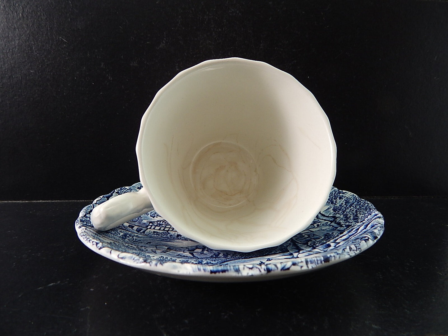 VINTAGE CERAMICA TAZZA TE' THE HUNTER MYOTT POTTERY ENGLAND IL CACCIATORE #2119