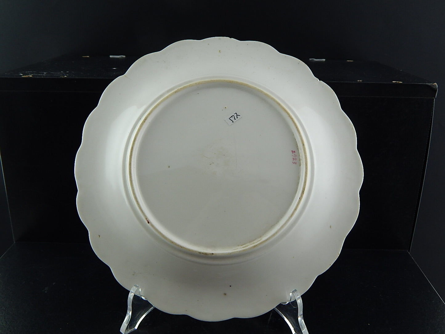 ANTICO PREZIOSO RARO PIATTO PORCELLANA EPOCA LUIGI FILIPPO VECCHIO PARIGI #527