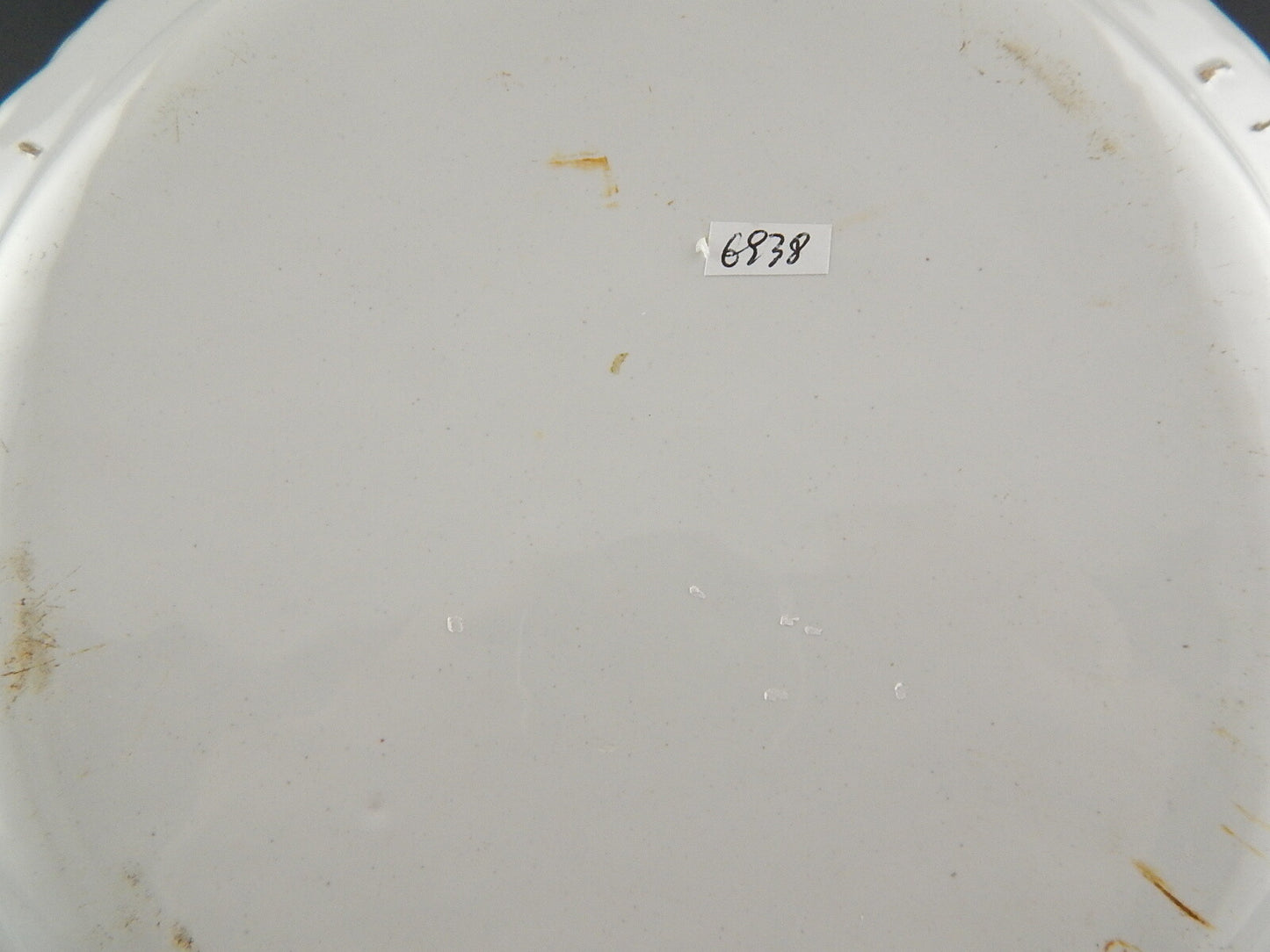 ANTICO 800 PIATTO CERAMICA MAIOLICA FIORI DIPINTI POLICROMI COLLEZIONE #6938