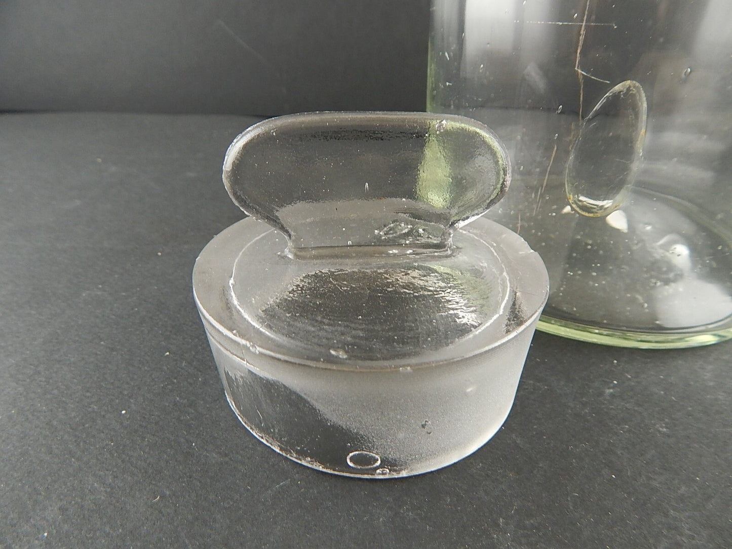 ANTICO VASO ALBARELLO VETRO SOFFIATO ALTARE FARMACIA DROGHERIA A128