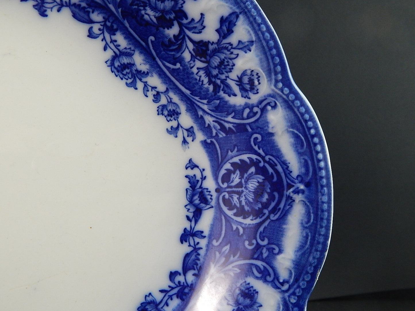 WEDGWOOD&CO ATALANTA ANTICO RARO GRANDE VASSOIO SEMI-PORCELLANA DEL 1906