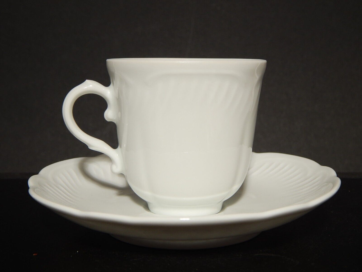 VINTAGE PREZIOSA RICHARD GINORI TAZZINA CAFFE' PORCELLANA BIANCA MODELLO MARENGO