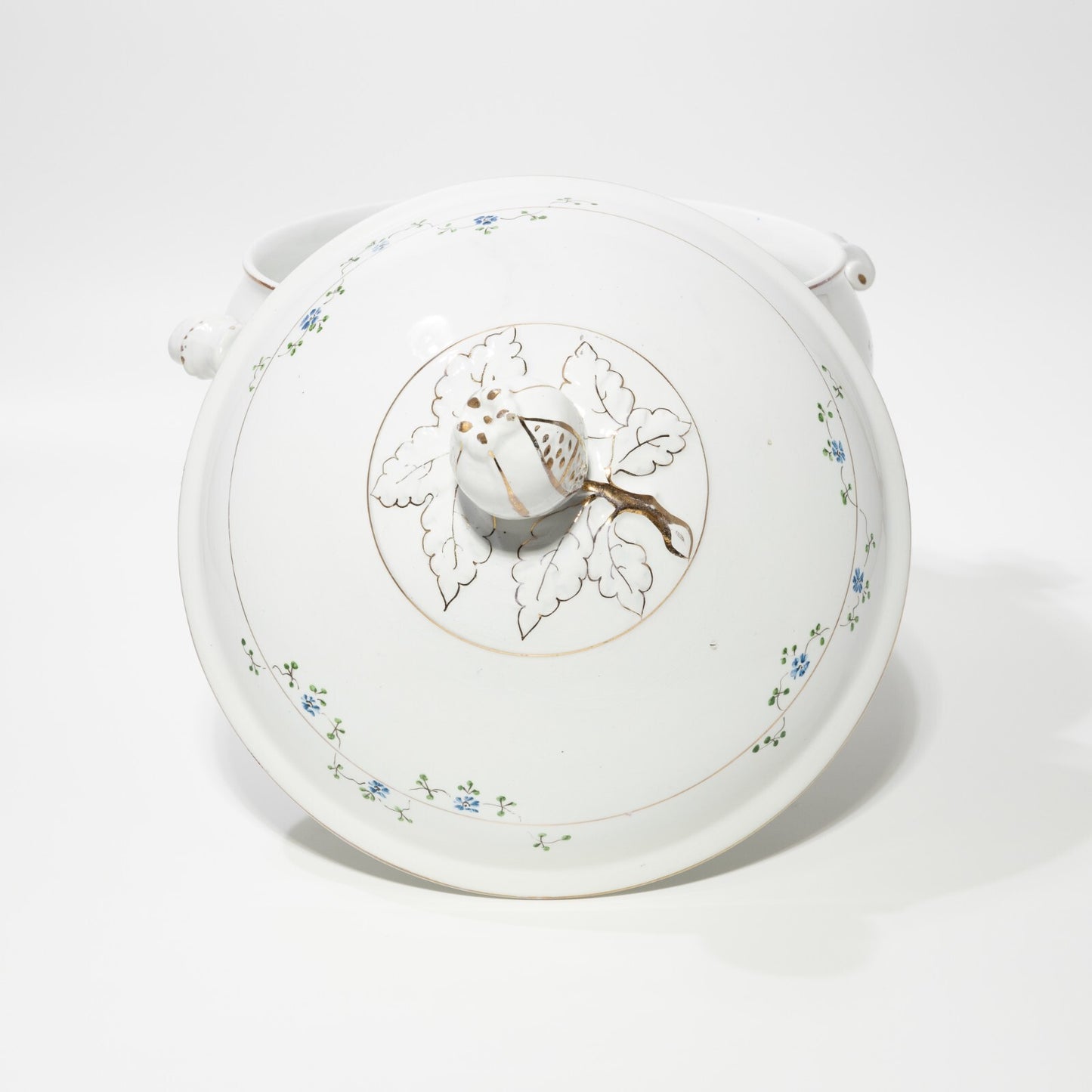 ANTICA ZUPPIERA CENTROTAVOLA LIBERTY CERAMICA ITALIANA LAVENO VERBANUM STONE