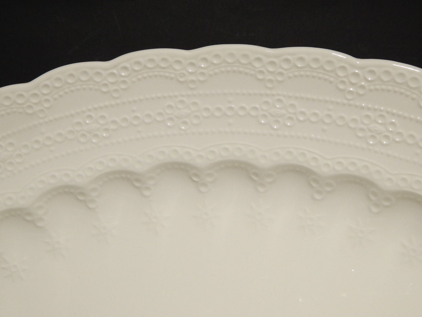 ANTICO VASSOIO PIATTO OVALE INGLESE SEMI-PORCELLANA COPELAND SPODE'S JEWEL 1926