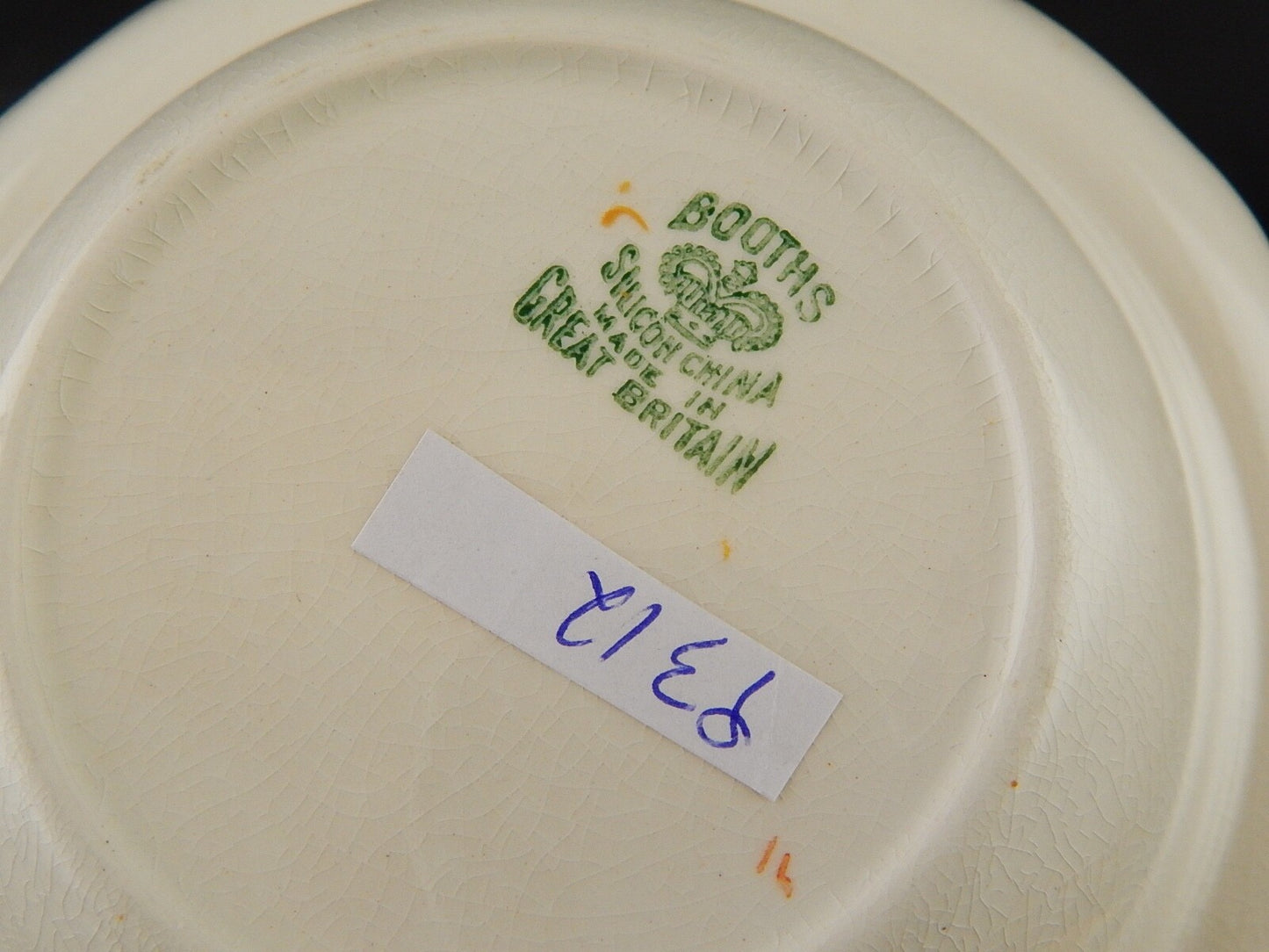 ANTICO SET 6 CIOTOLE MACEDONIA GELATO CEREALI PORCELLANA BOOTHS PRIMA META' 900