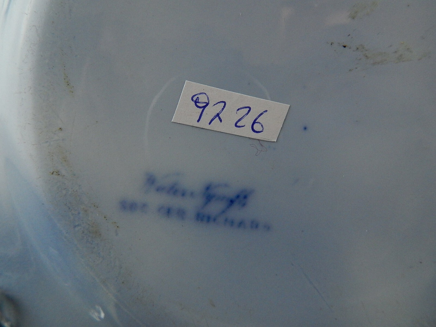 ANTICO PIATTO NINFEE CERAMICA RICHARD MILANO FINE 800 FLOW BLUE WATER NYMPH 9726