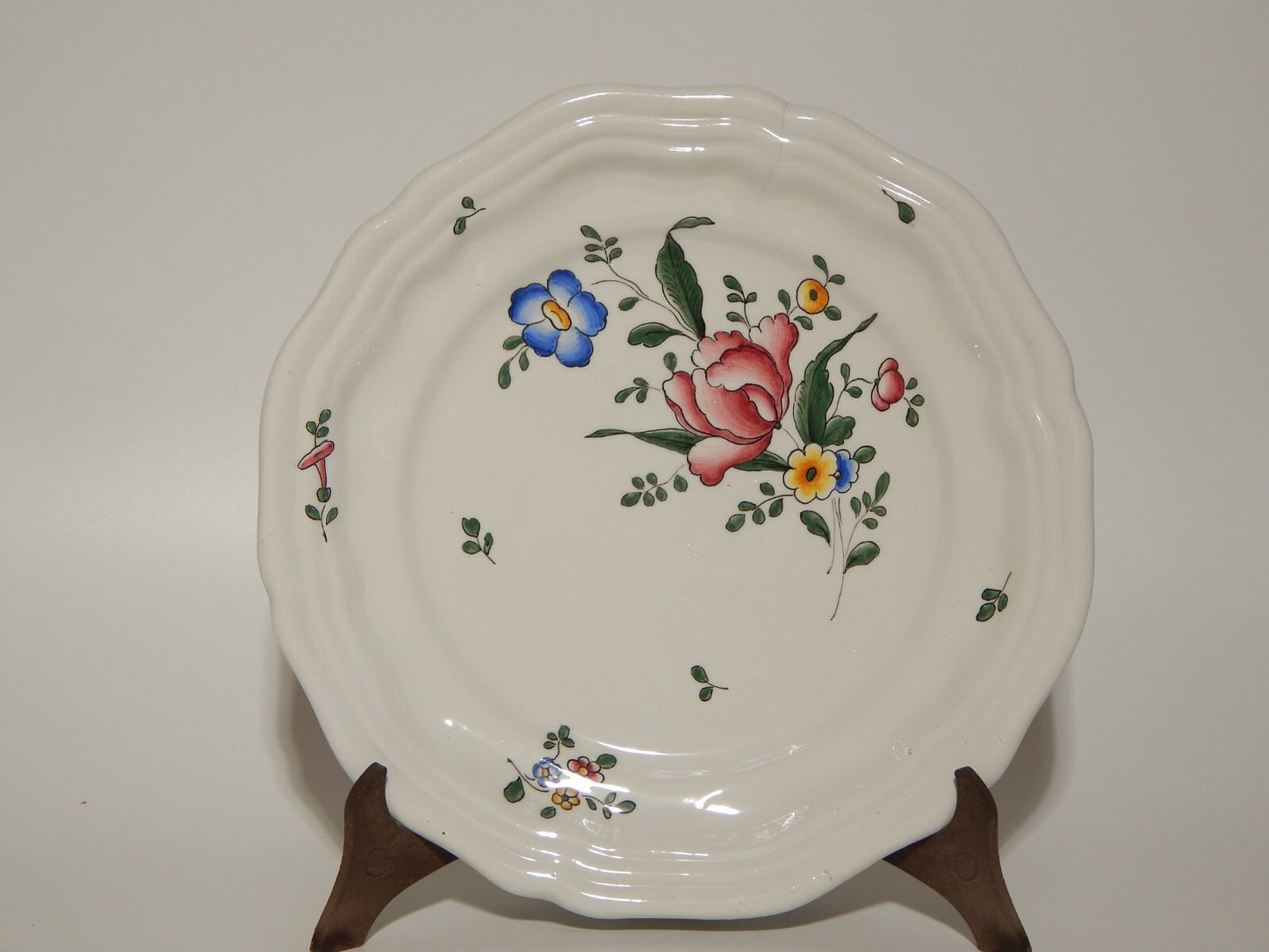 ANTICO RARO PIATTO MAIOLICA CERAMICA LODIGIANA VECCHIA LODI DIPINTO X59