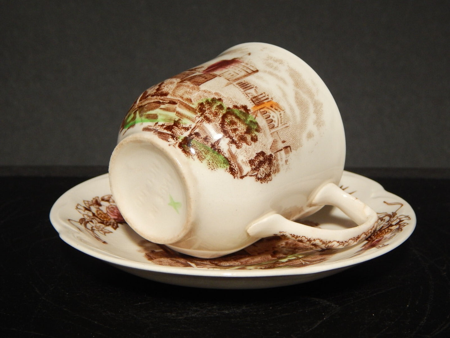 RETRO' TAZZINA CAFFE' PORCELLANA JOHNSON BROS ROYAL HOMES OF BRITAIN HADDON HALL