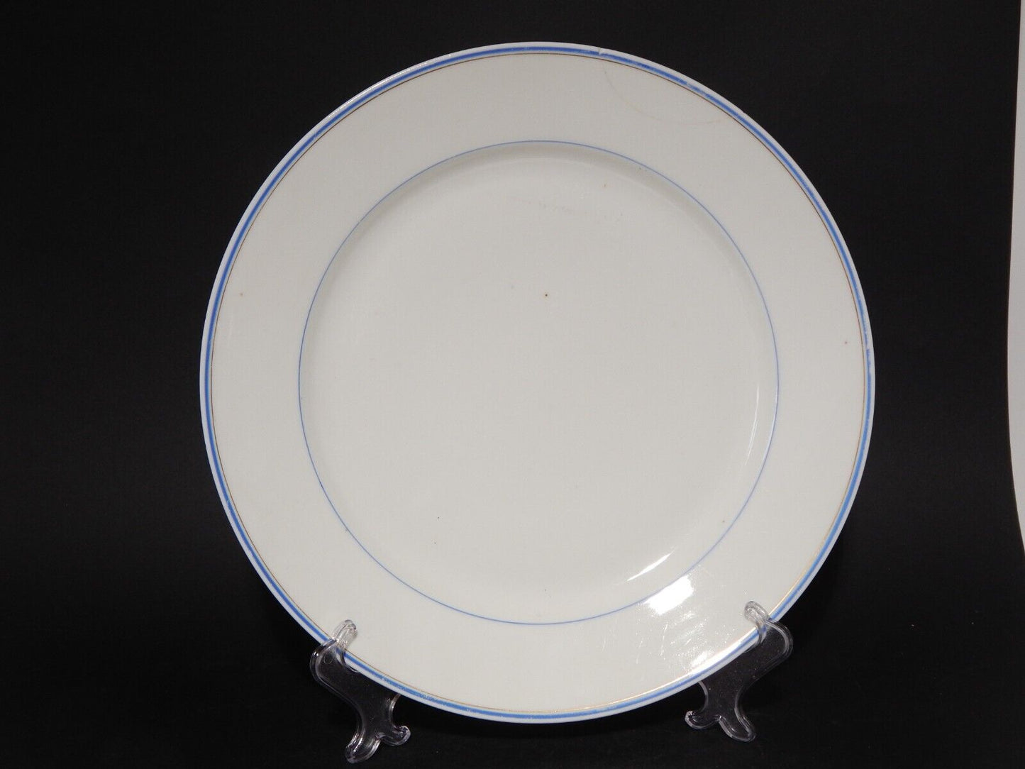 ANTICO VASSOIO PIATTO PORTATA IMPERO PORCELLANA GINORI DOCCIA XIX SECOLO difetto