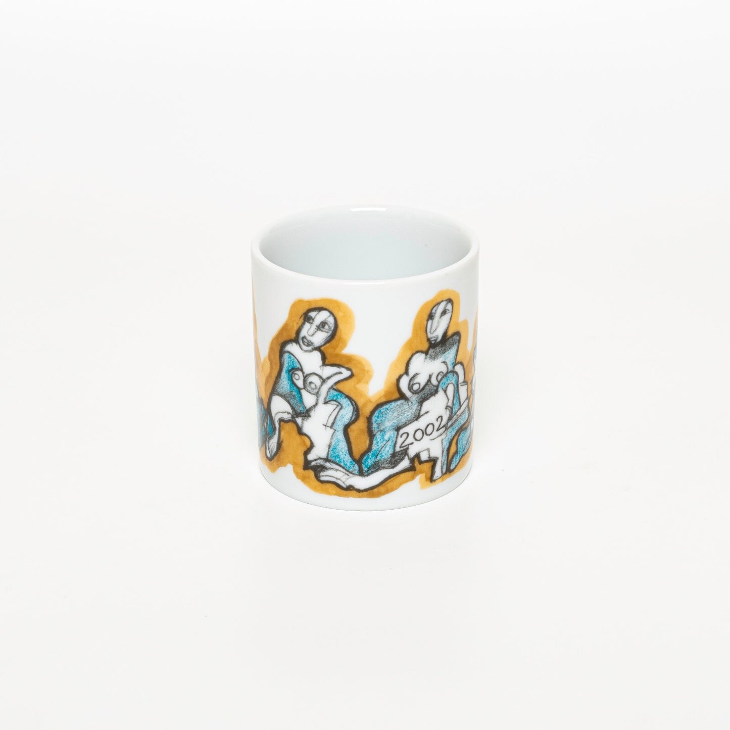 ROYAL COPENHAGEN TAZZA ANNUALE 2002 PICCOLA CERAMICA CM 8 ML 200