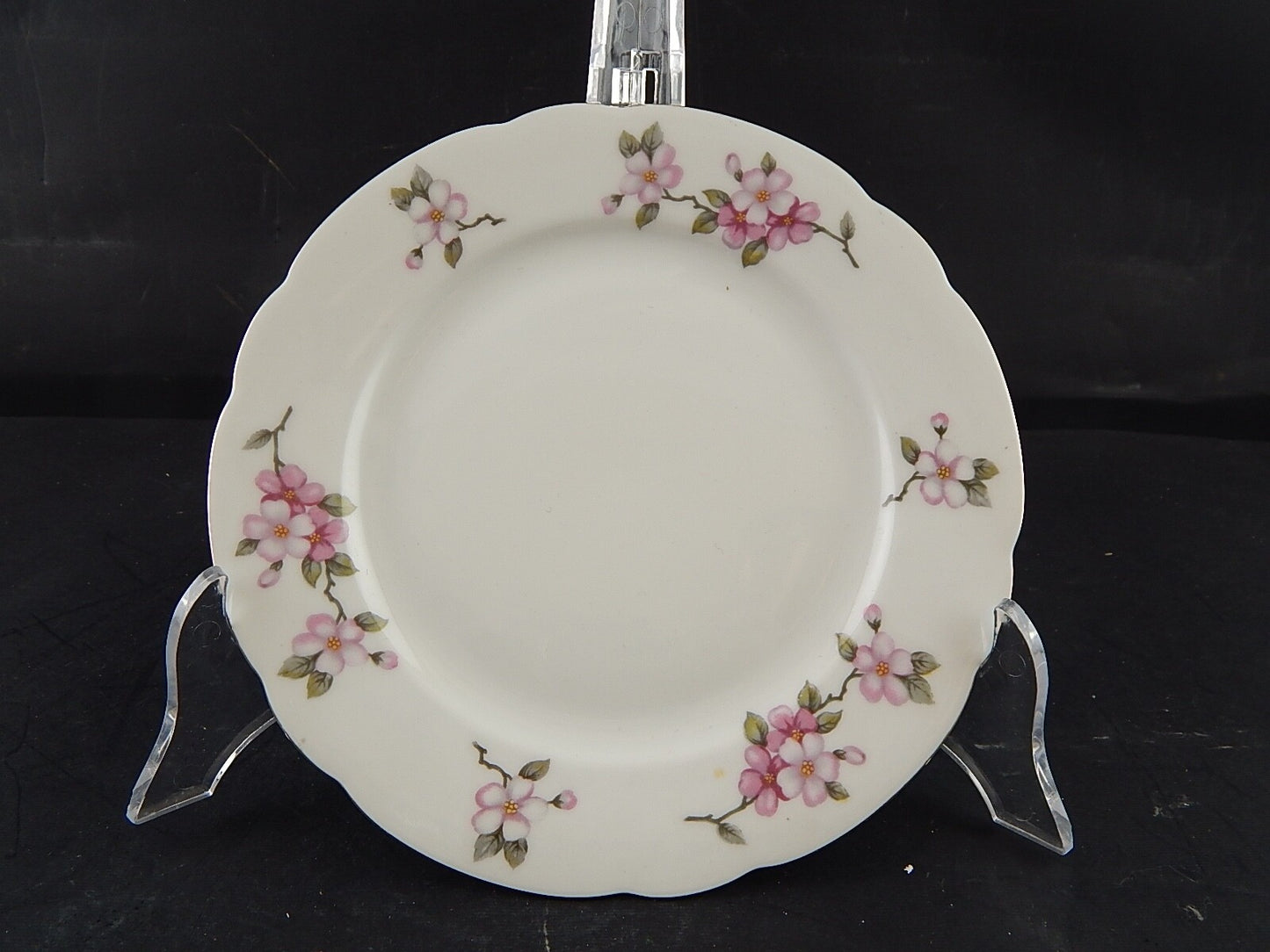 VINTAGE PIATTO DESSERT PORCELLANA SELTMANN WEIDEN BAVARIA FIORI DI PESCO