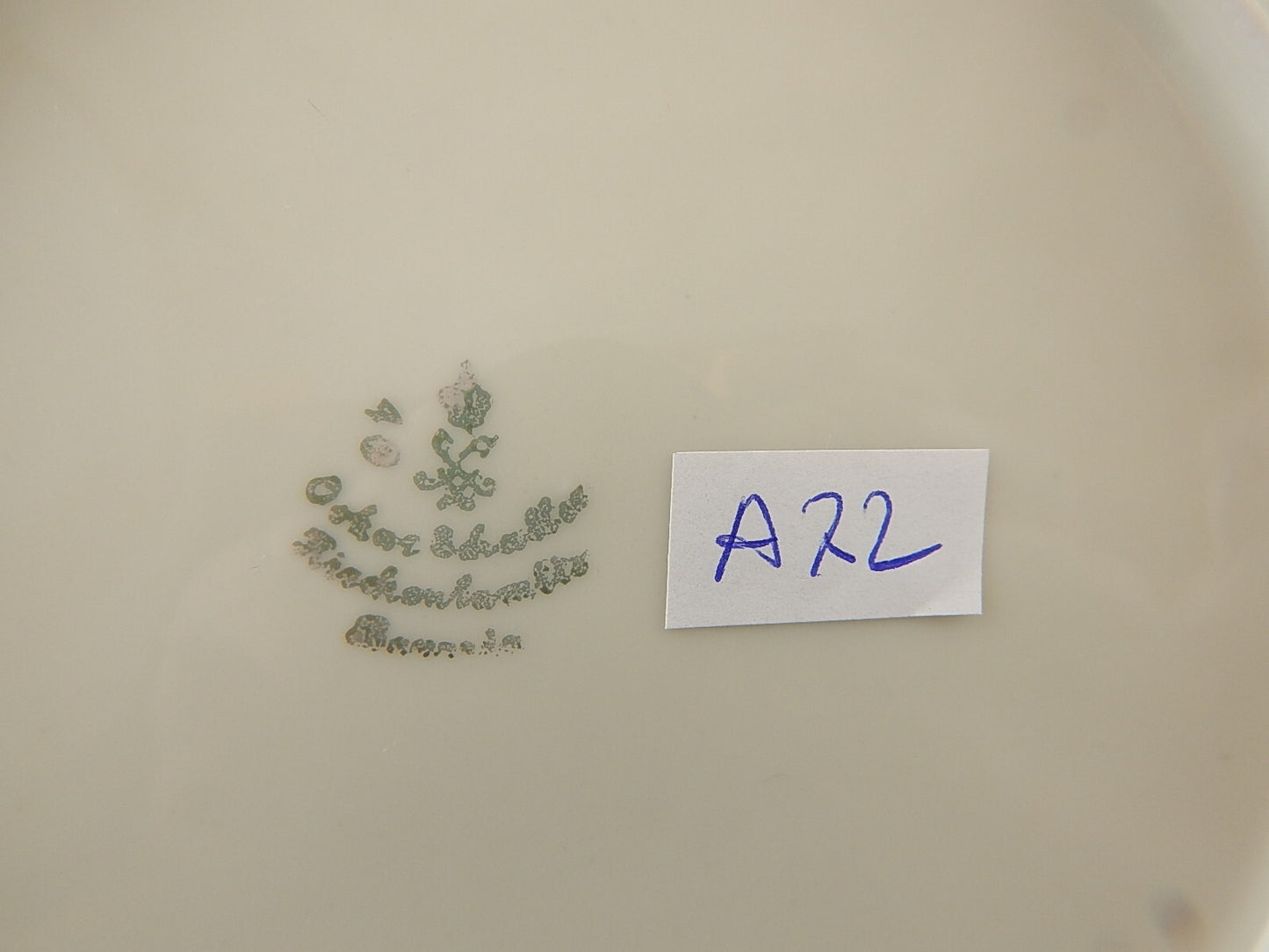 ANTICO SERVIZIO PIATTI STILE IMPERO PORCELLANA DECORO BLU E ORO BAVARIA SCHALLER